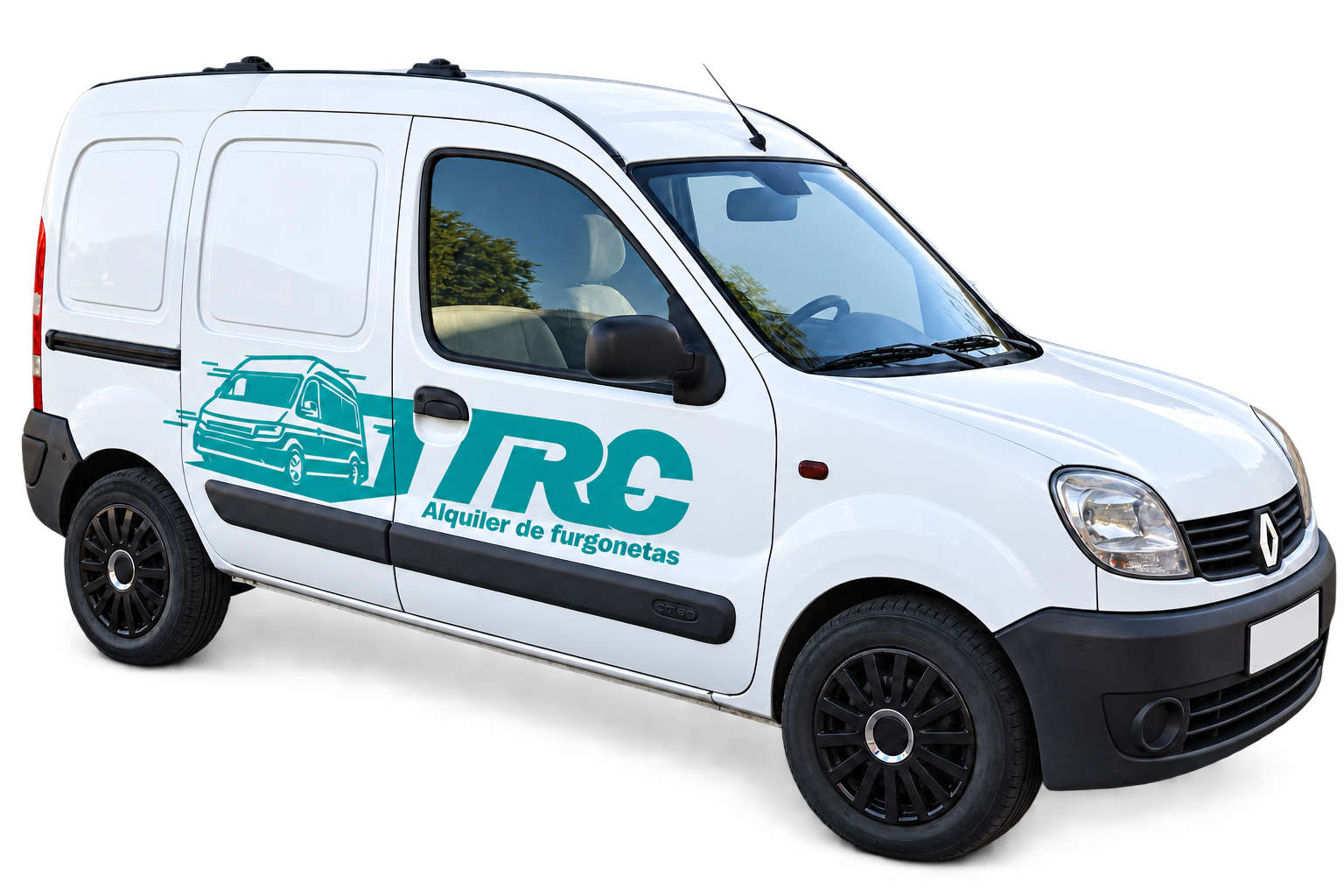 Vehículo comercial Renault de TRC, vista lateral